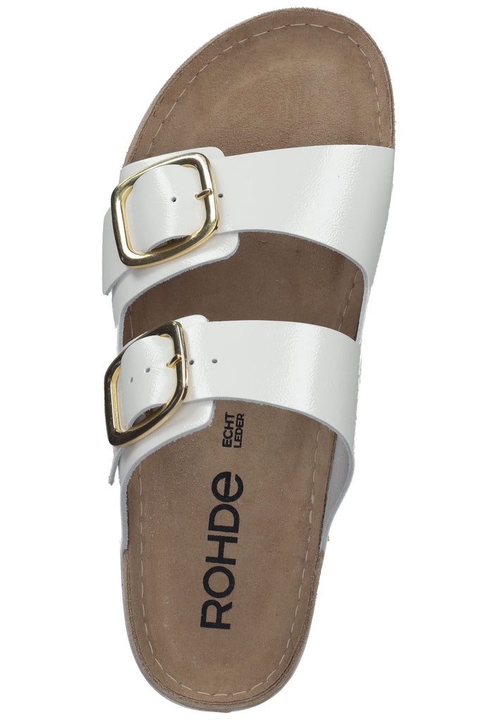 Rohde Hausschuhe Leder Weiß