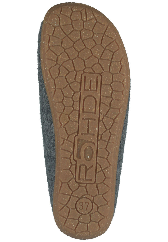 Rohde Hausschuhe Textil Grau Warmfutter