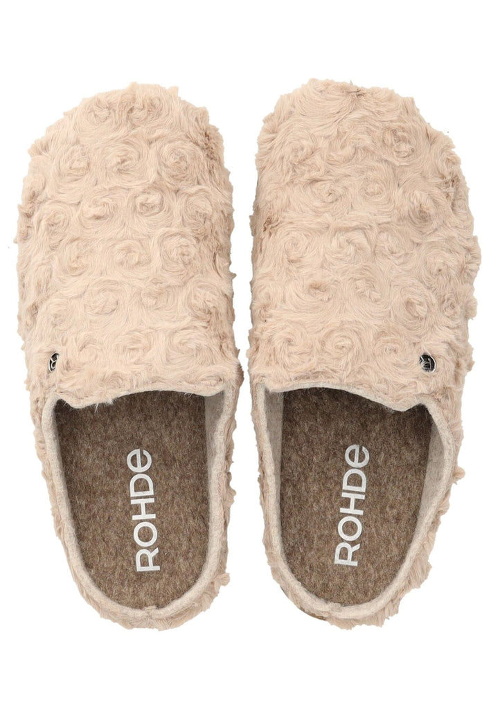 Rohde Hausschuhe Textil Leinen