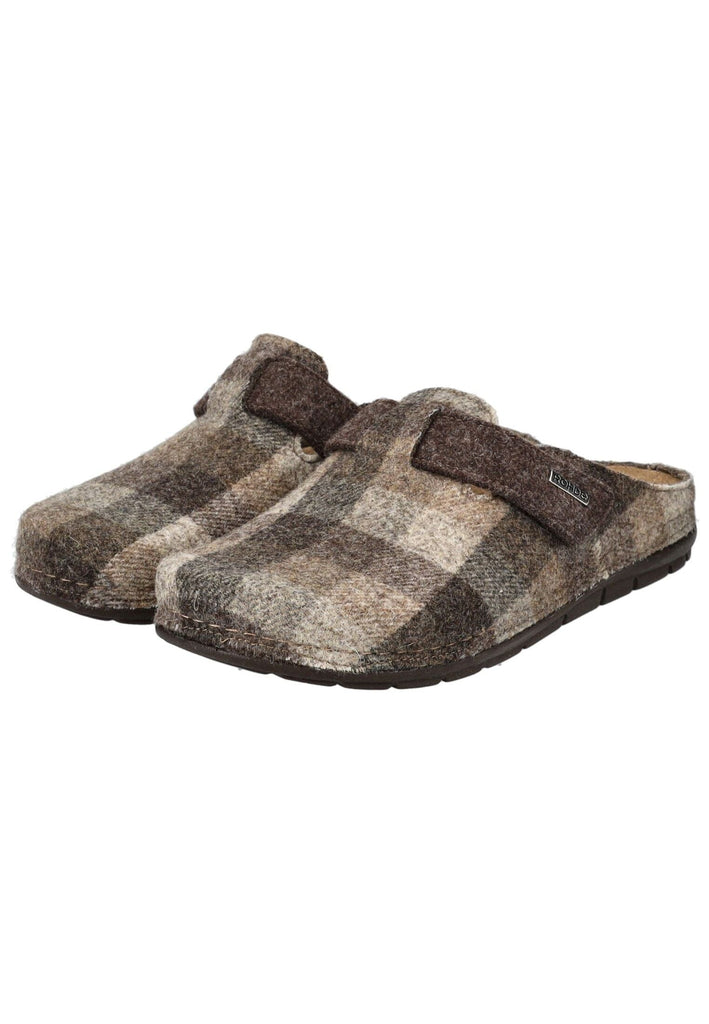 Rohde Hausschuhe Textil Mocca