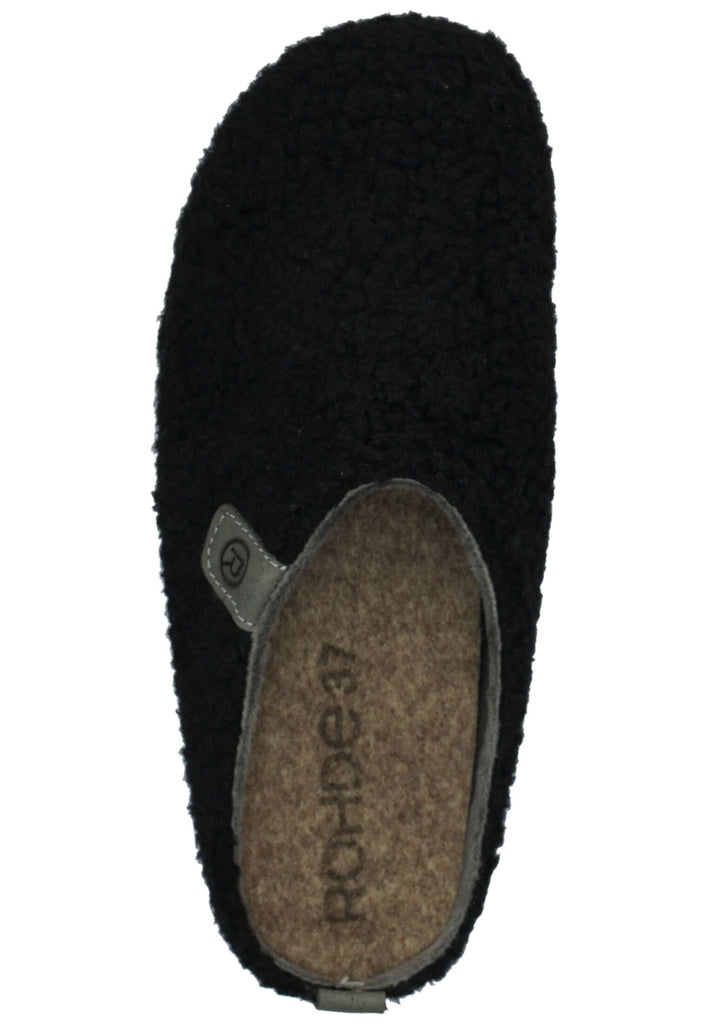 Rohde Hausschuhe Textil Schwarz