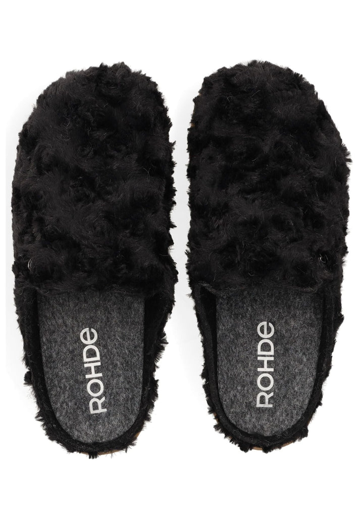 Rohde Hausschuhe Textil Schwarz