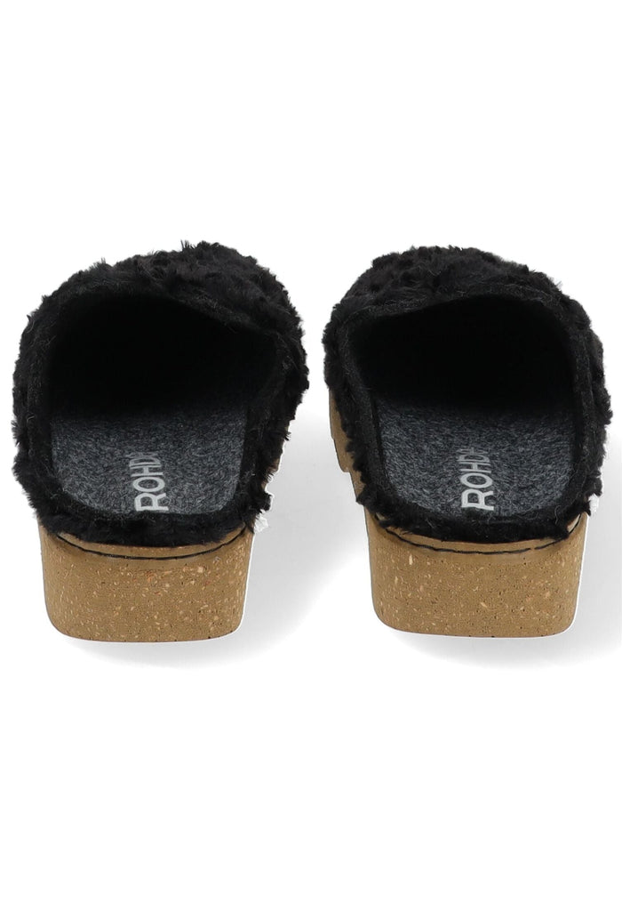 Rohde Hausschuhe Textil Schwarz