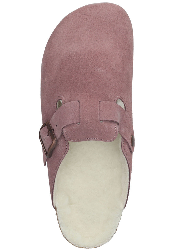 Rohde Hausschuhe Veloursleder Altrosa Warmfutter
