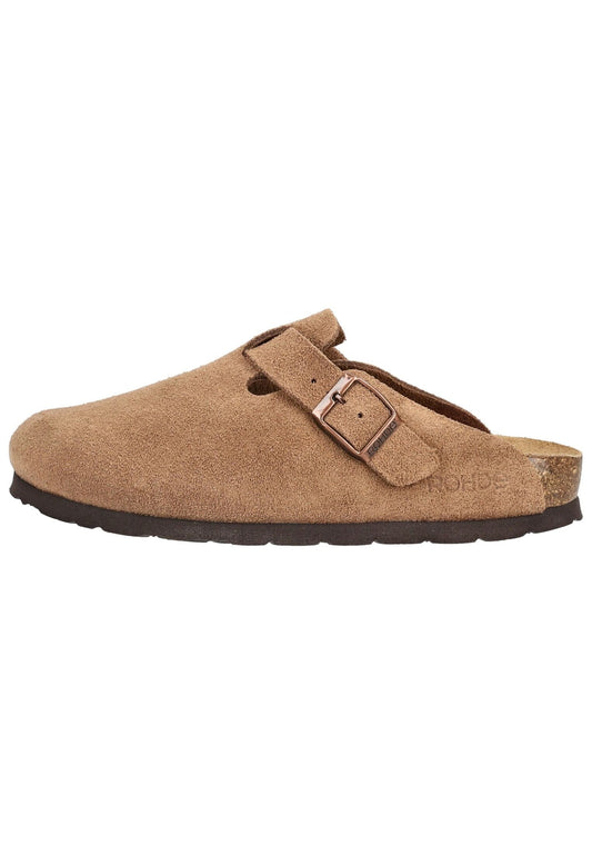 Rohde Hausschuhe Veloursleder Camel