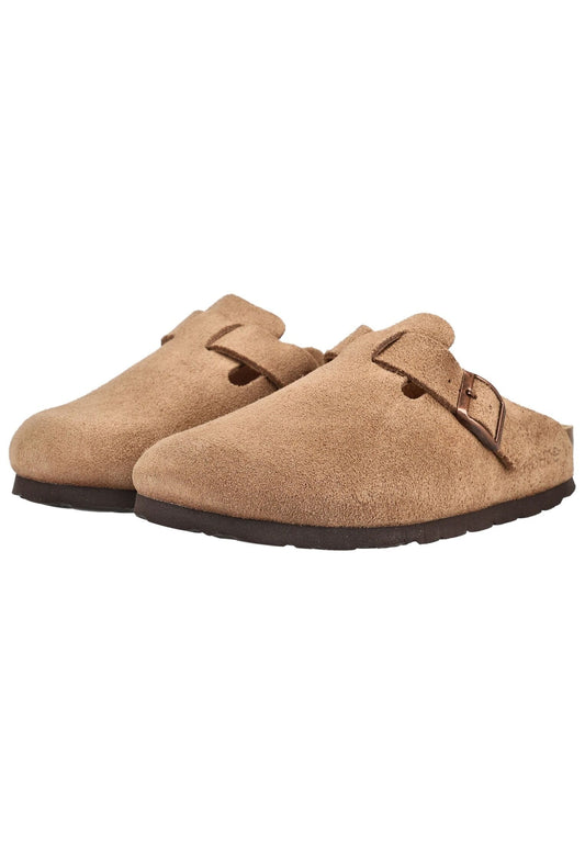 Rohde Hausschuhe Veloursleder Camel