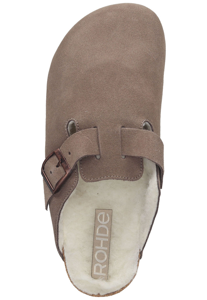 Rohde Hausschuhe Veloursleder Cuoio Warmfutter