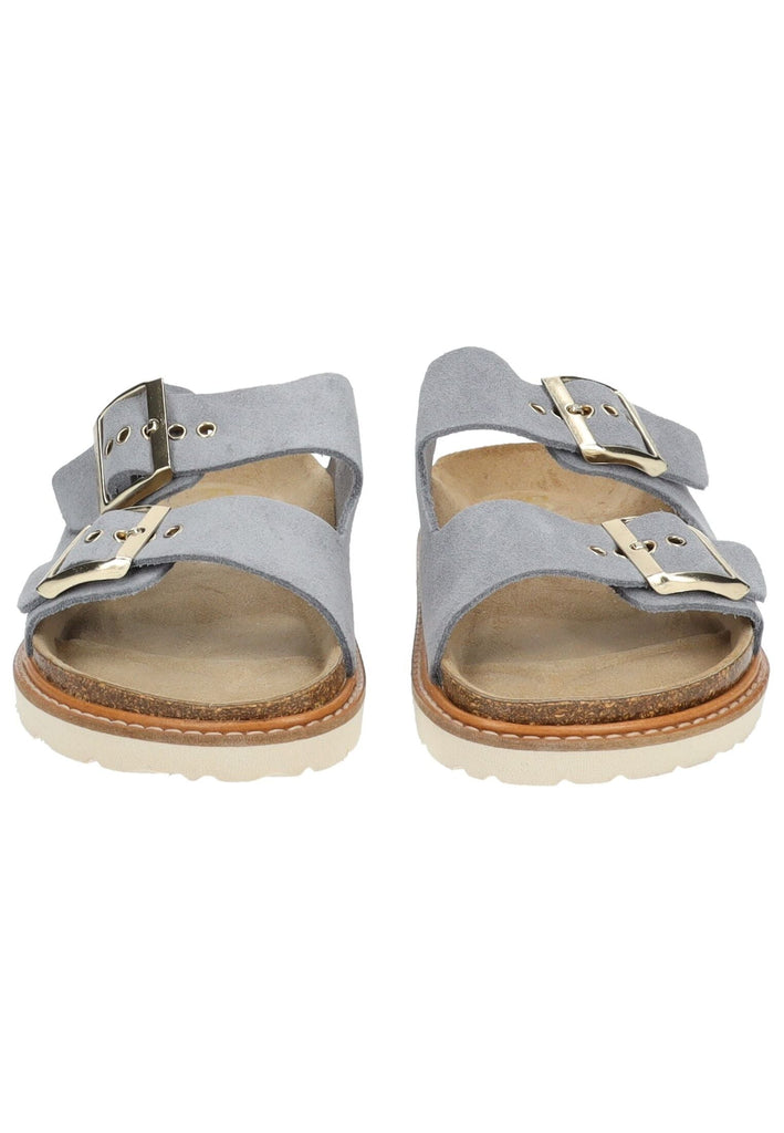 Rohde Hausschuhe Veloursleder Grau