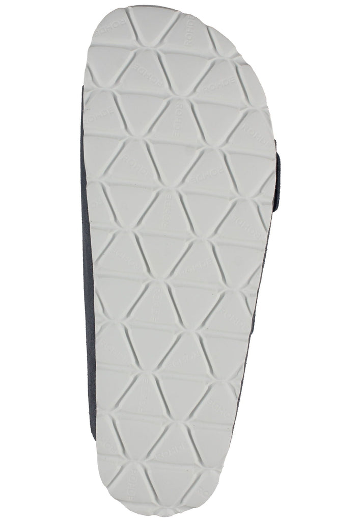 Rohde Hausschuhe Veloursleder Hellgrau