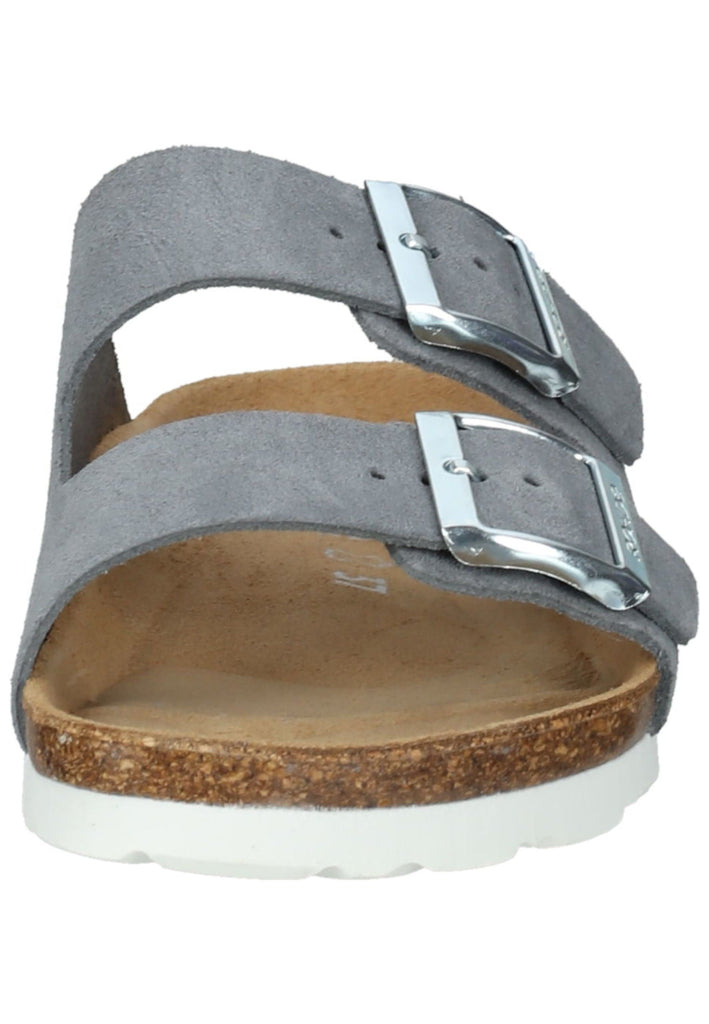 Rohde Hausschuhe Veloursleder Hellgrau