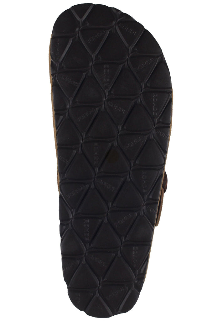 Rohde Hausschuhe Veloursleder Natur