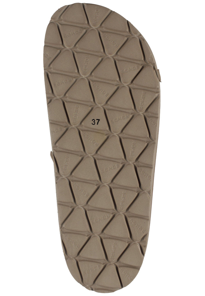 Rohde Hausschuhe Veloursleder Olive