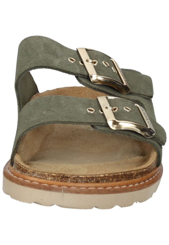 Rohde Hausschuhe Veloursleder Olive