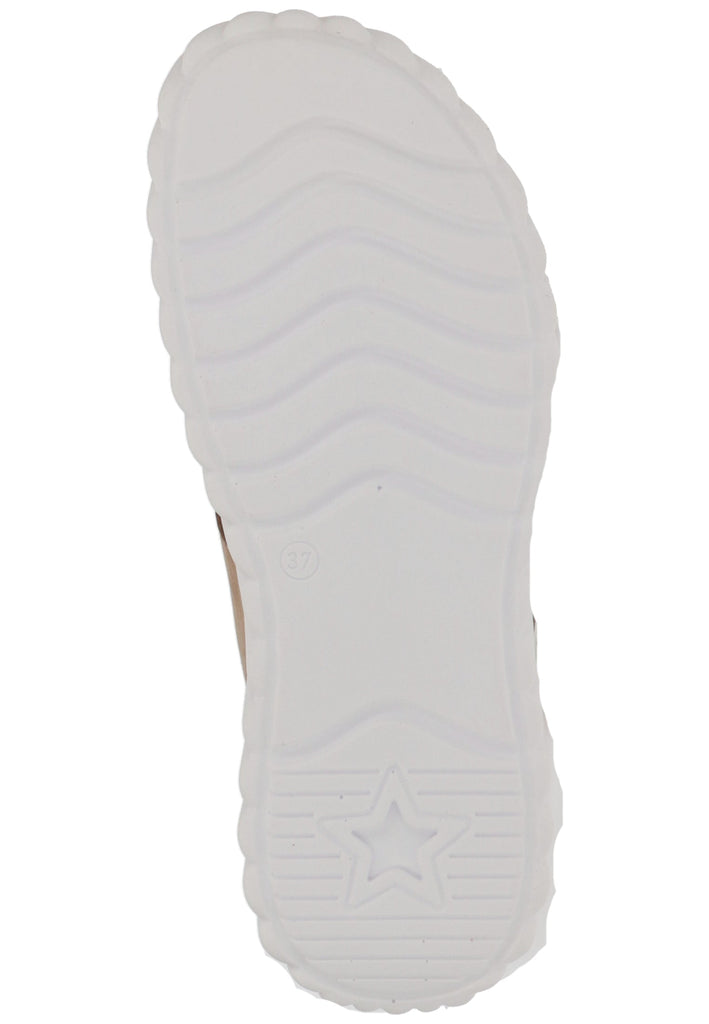 Rohde Pantoletten Leder Beige