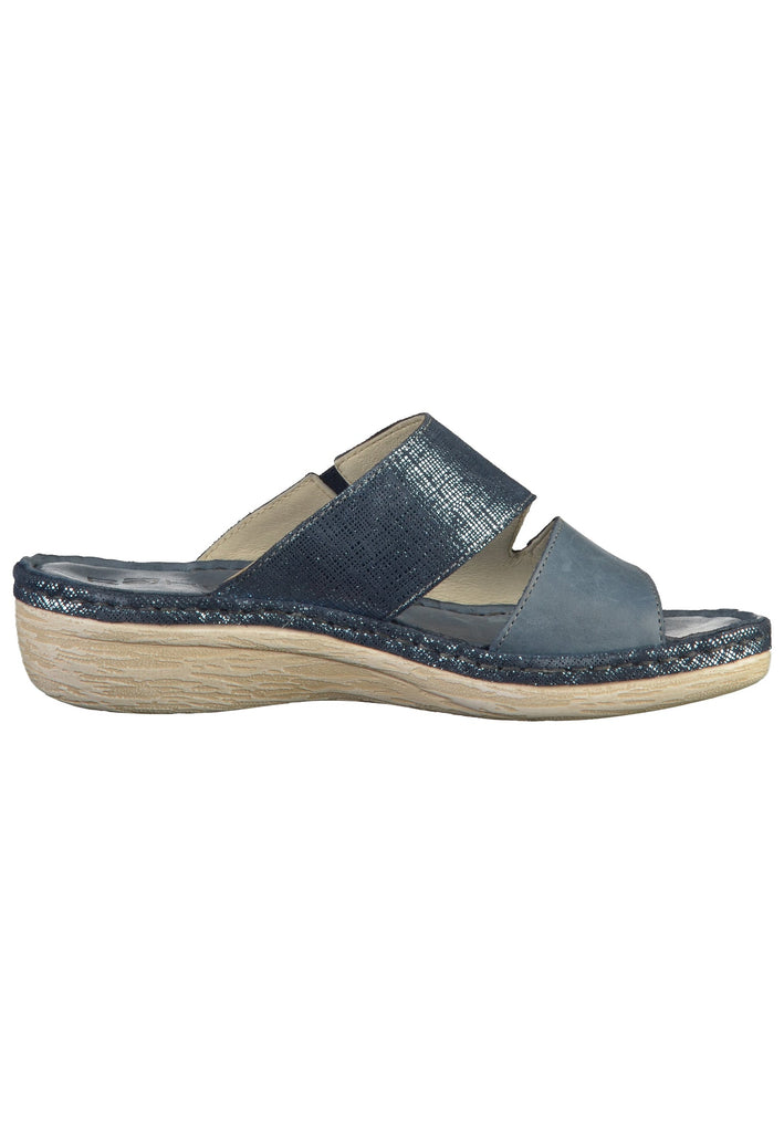 Rohde Pantoletten Leder Jeans