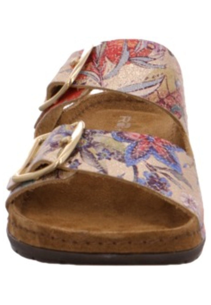 Rohde Pantoletten Leder Mehrfarbig