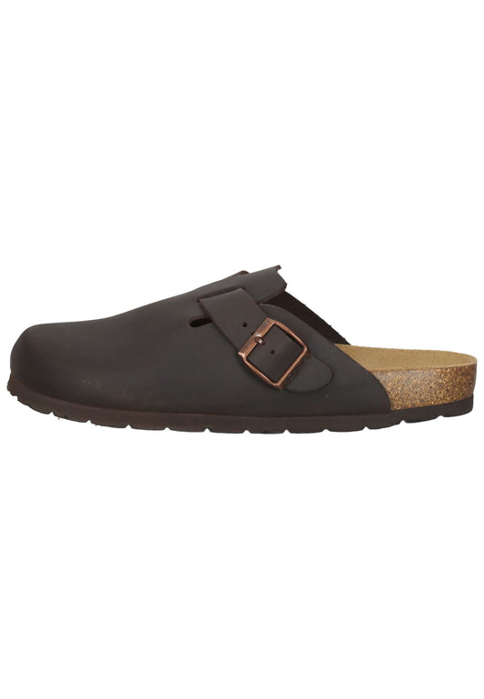 Rohde Pantoletten Leder Mocca