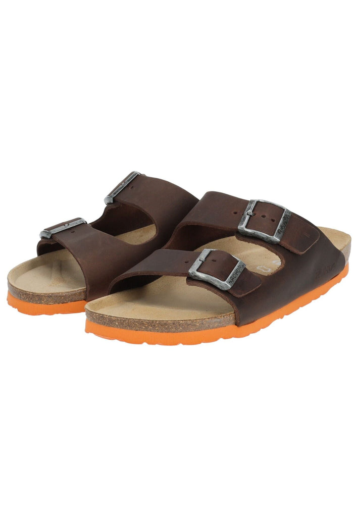 Rohde Pantoletten Leder Mocca