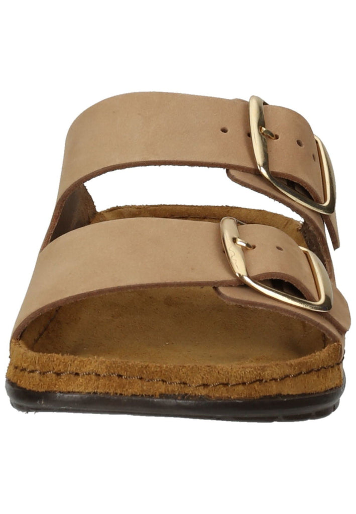 Rohde Pantoletten Leder Natur