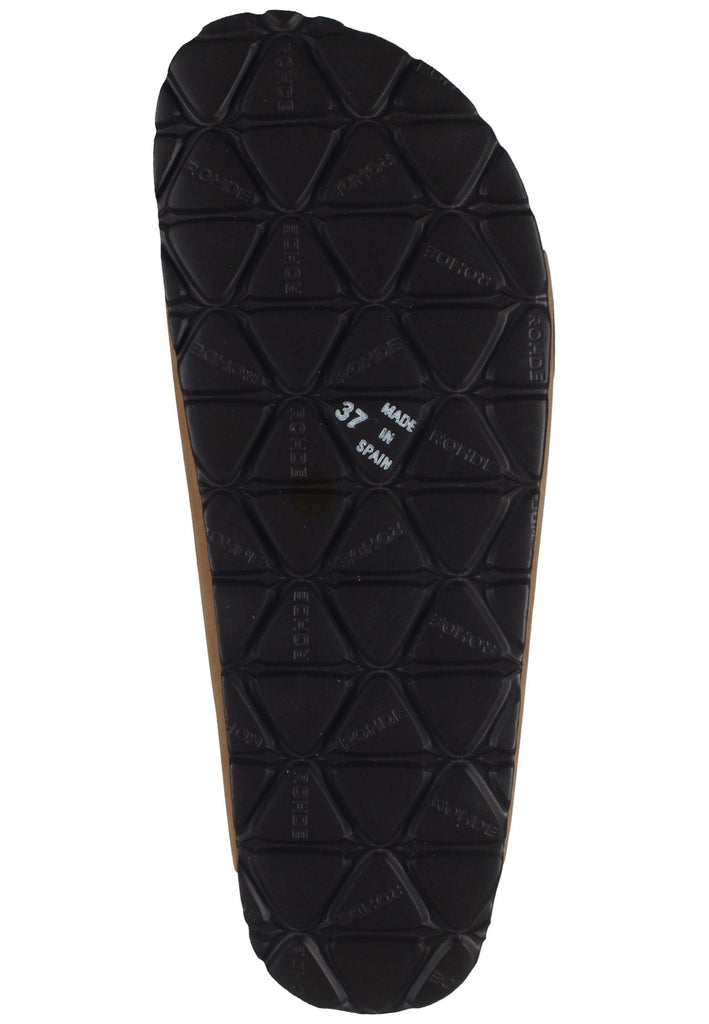 Rohde Pantoletten Leder Natur