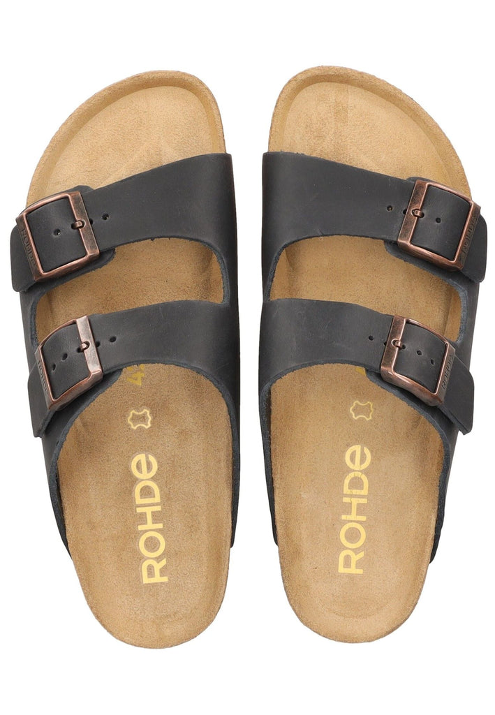 Rohde Pantoletten Leder Ocean