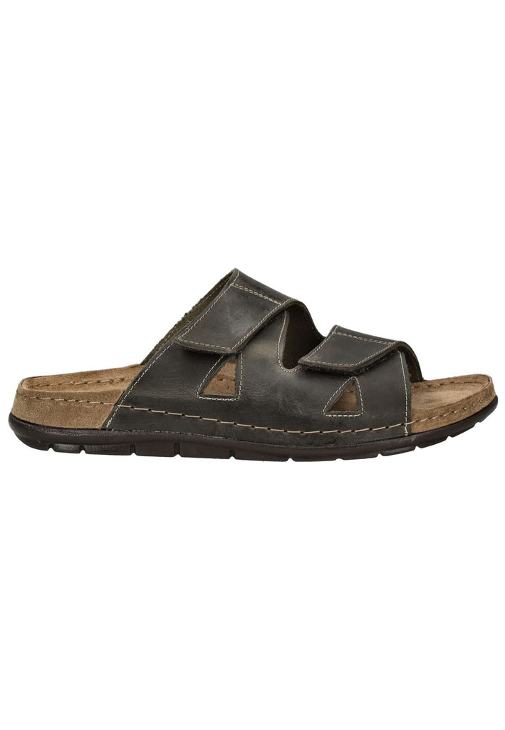 Rohde Pantoletten Leder Olive