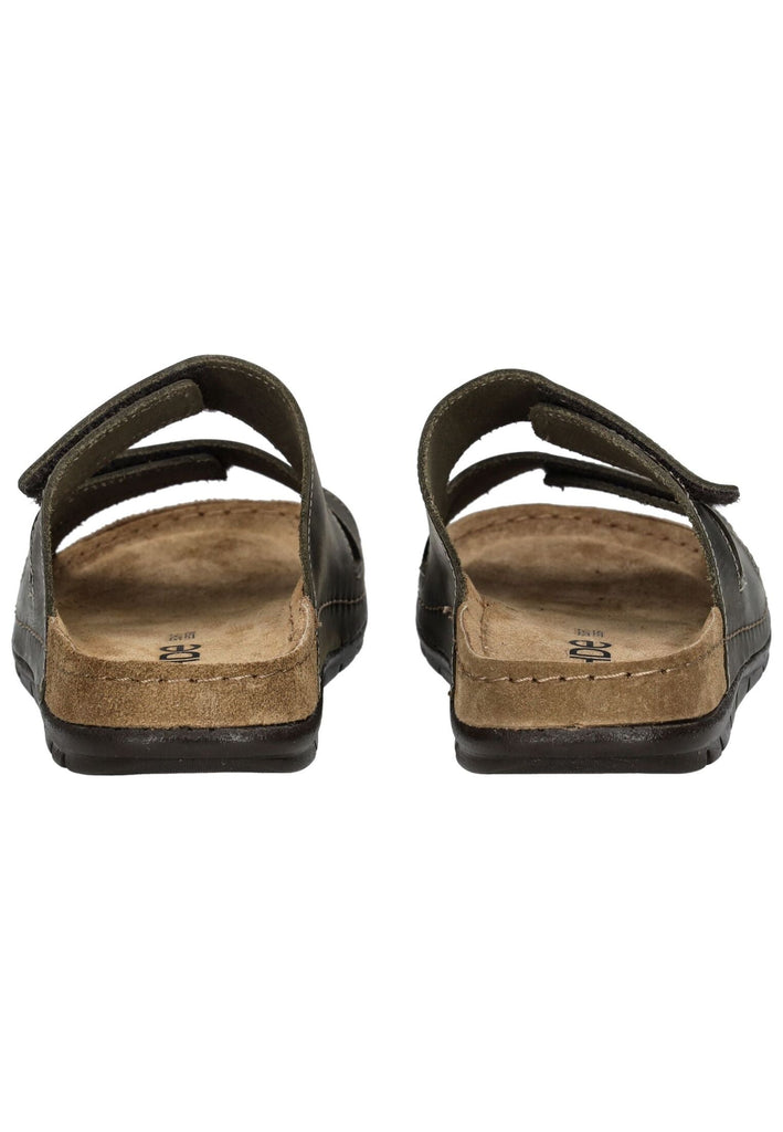 Rohde Pantoletten Leder Olive