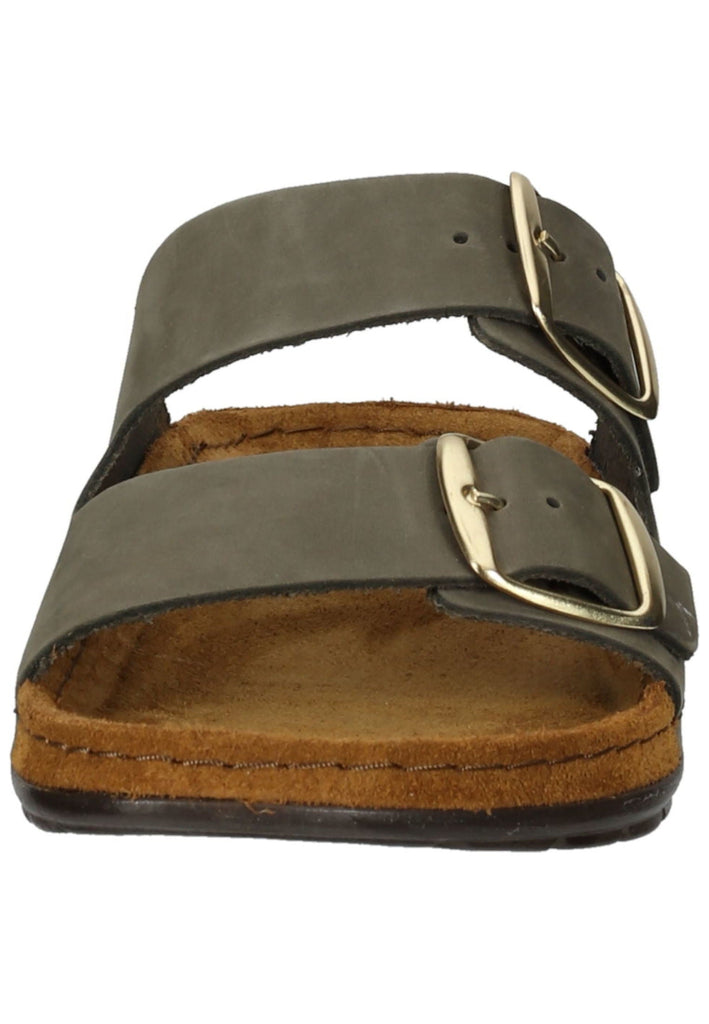 Rohde Pantoletten Leder Olive