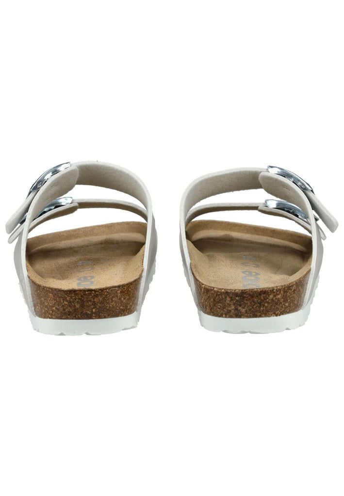 Rohde Pantoletten Leder Weiß