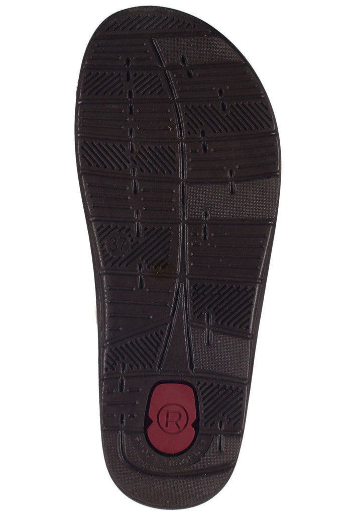 Rohde Pantoletten Lederimitat Gold