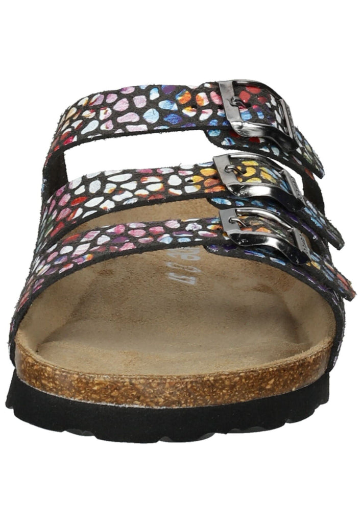 Rohde Pantoletten Lederimitat Mehrfarbig