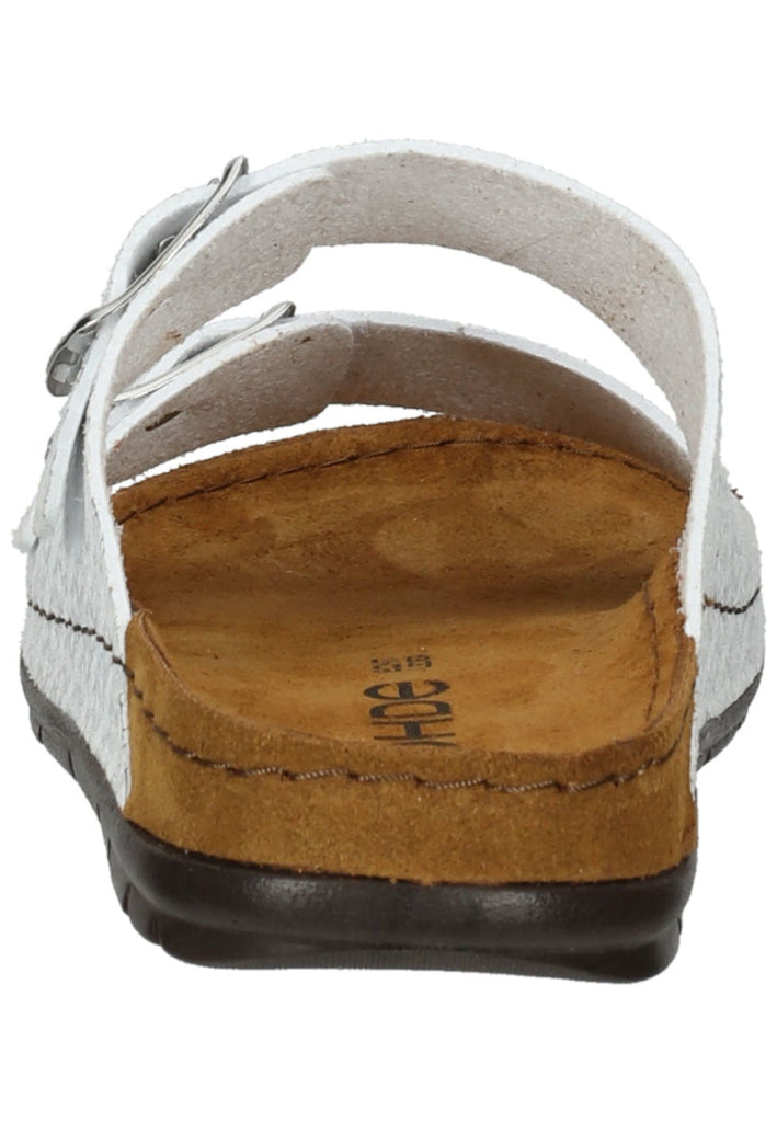 Rohde Pantoletten Lederimitat Silber