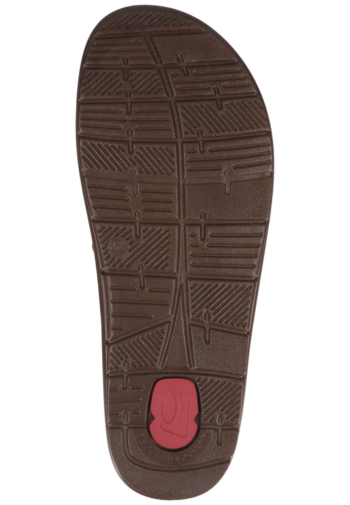 Rohde Pantoletten Nappaleder Dunkelbraun