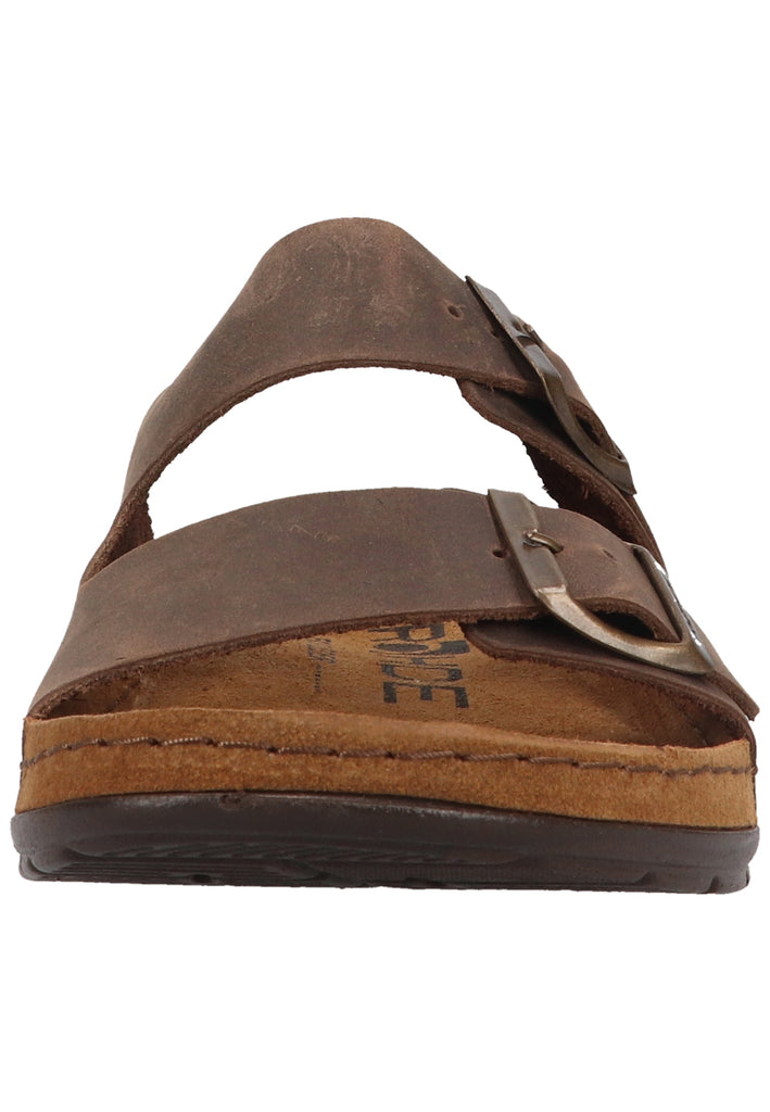 Rohde Pantoletten Nappaleder Dunkelbraun