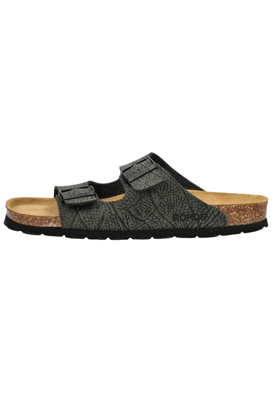 Rohde Pantoletten Nubuk/Velours Olive