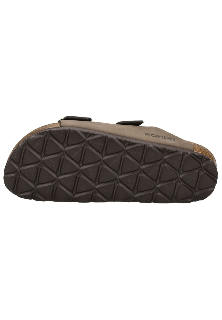 Rohde Pantoletten Nubukleder Mocca