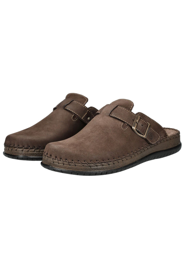 Rohde Pantoletten Nubukleder Mocca