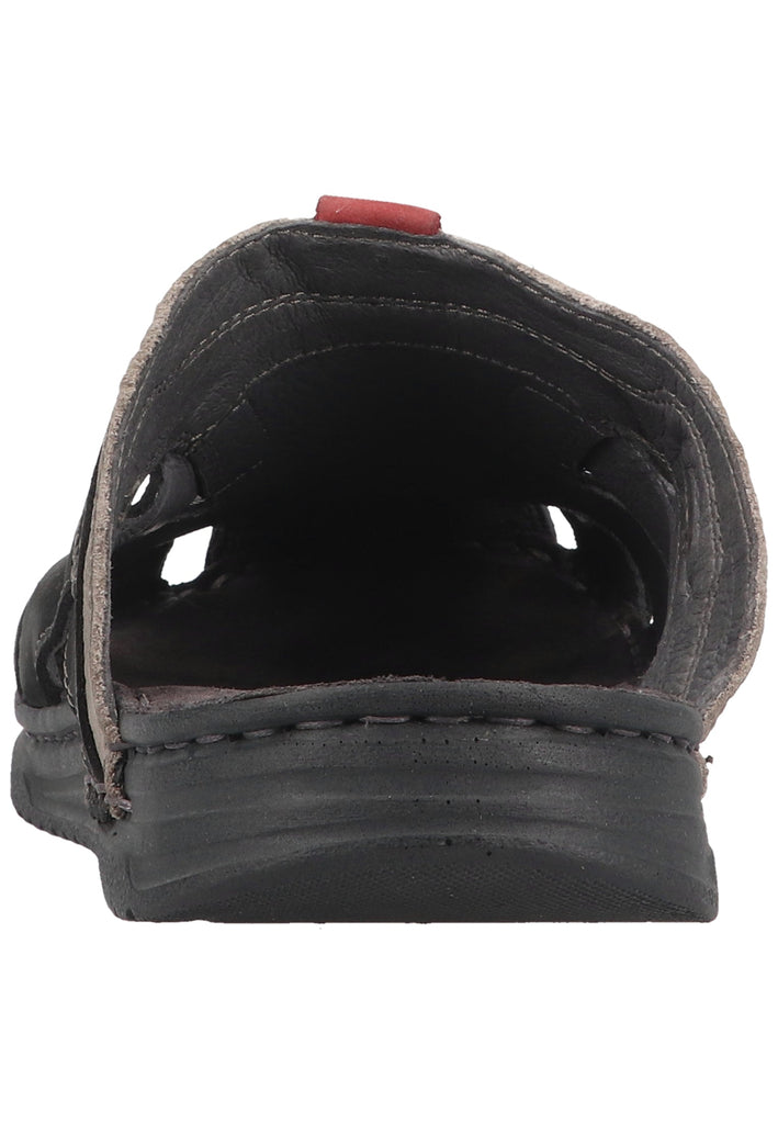 Rohde Pantoletten Nubukleder Schwarz