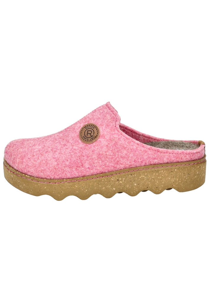Pantoletten Rohde Hausschuhe Filz Pink