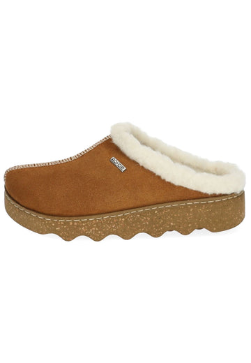 Pantoletten Rohde Hausschuhe Leder Cuoio Warmfutter