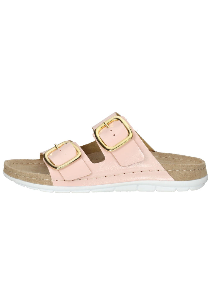 Pantoletten Rohde Hausschuhe Leder Rose