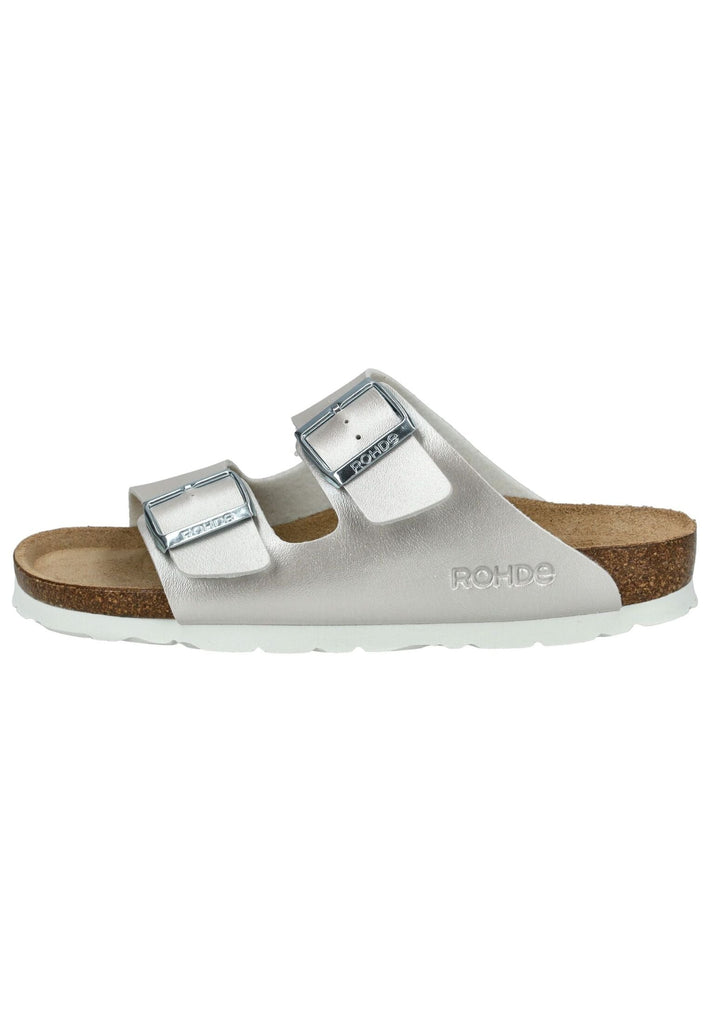 Pantoletten Rohde Pantoletten Leder Weiß