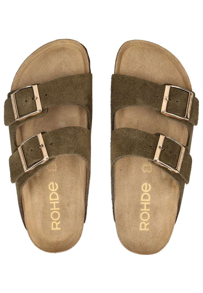 Rohde Pantoletten Veloursleder Fango