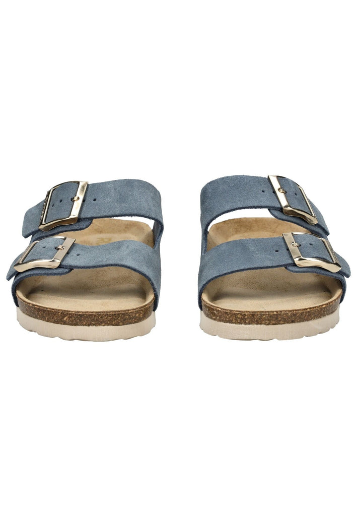 Rohde Pantoletten Veloursleder Jeans