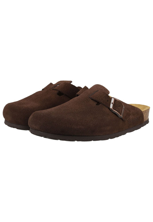 Rohde Pantoletten Veloursleder Mocca