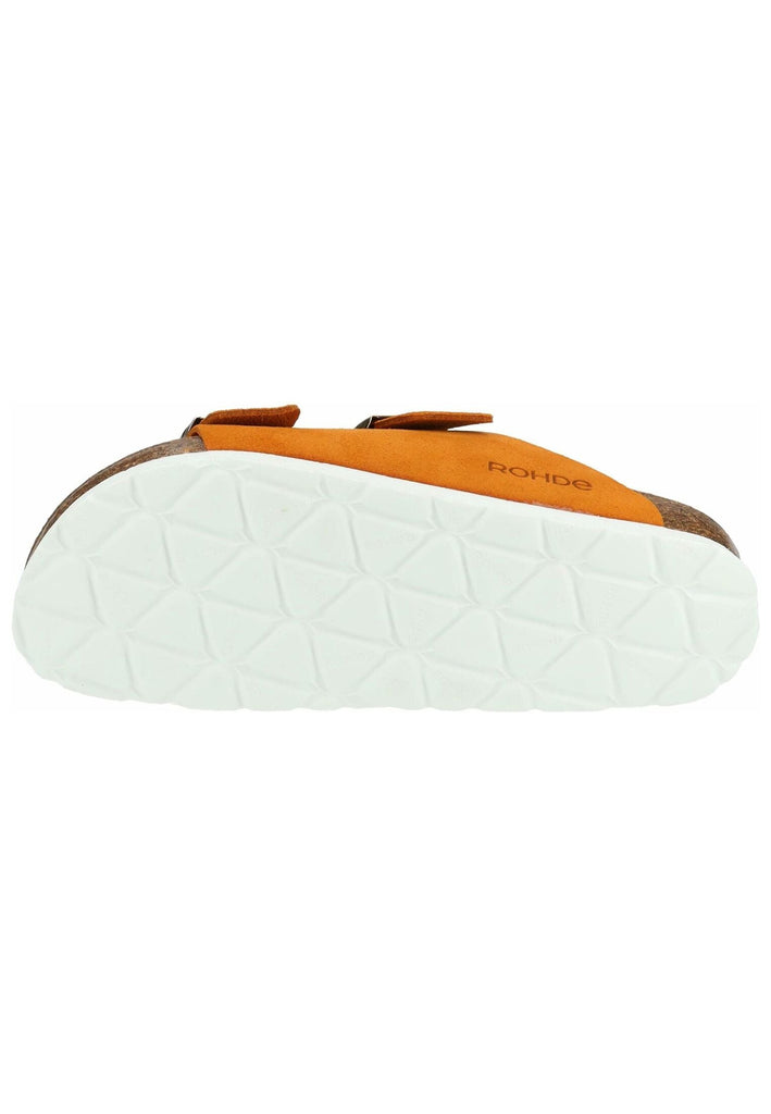 Rohde Pantoletten Veloursleder Orange
