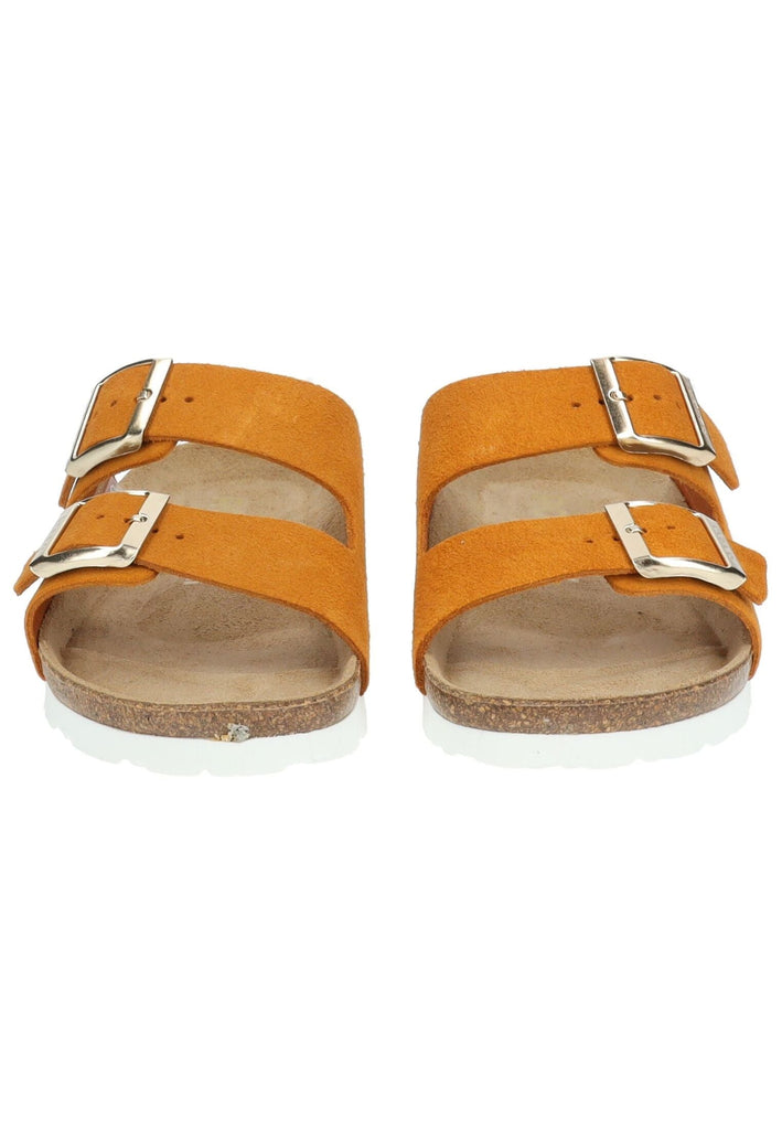 Rohde Pantoletten Veloursleder Orange