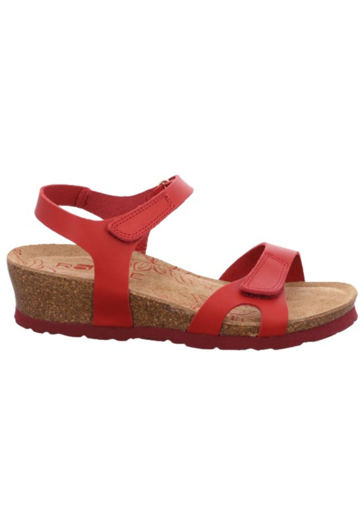 Rohde Sandalen Nubukleder Rot