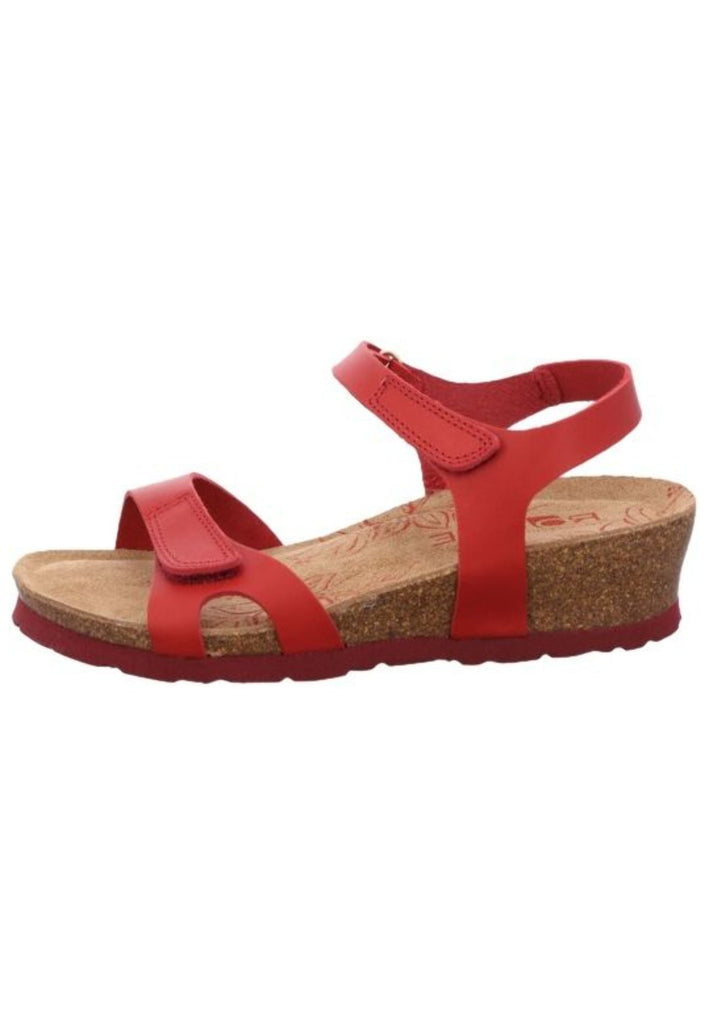 Rohde Sandalen Nubukleder Rot