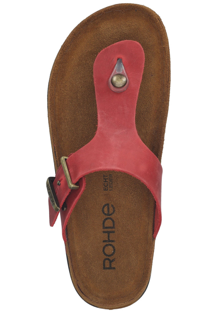 Rohde Zehensteg Leder Cherry